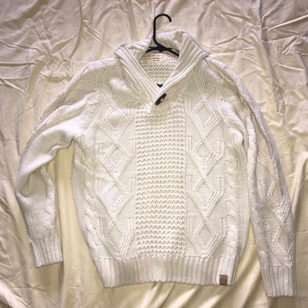 Trendy White Sweater Unisex